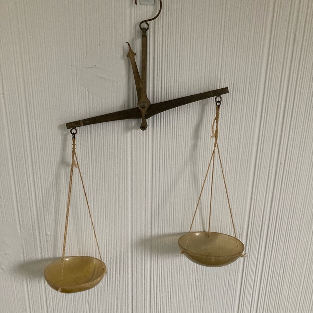 Vintage Brass Balance Scale